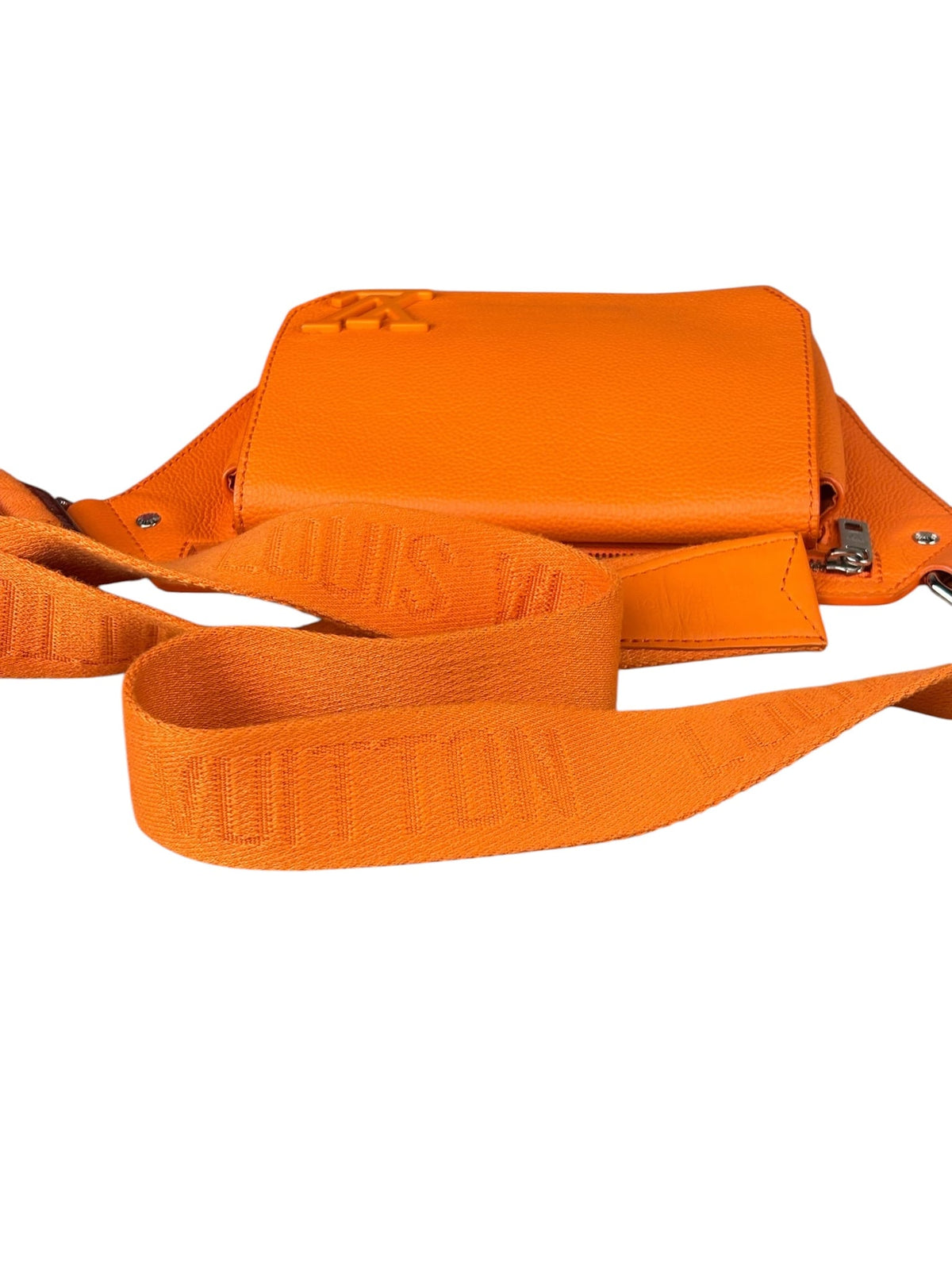 Louis Vuitton Aerogram Takeoff Leather Sling Bag Orange