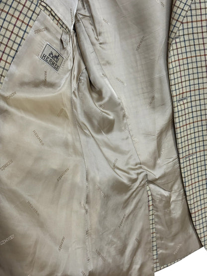 80s/90s Vintage Hermes Plaid Sportcoat (Distressed)