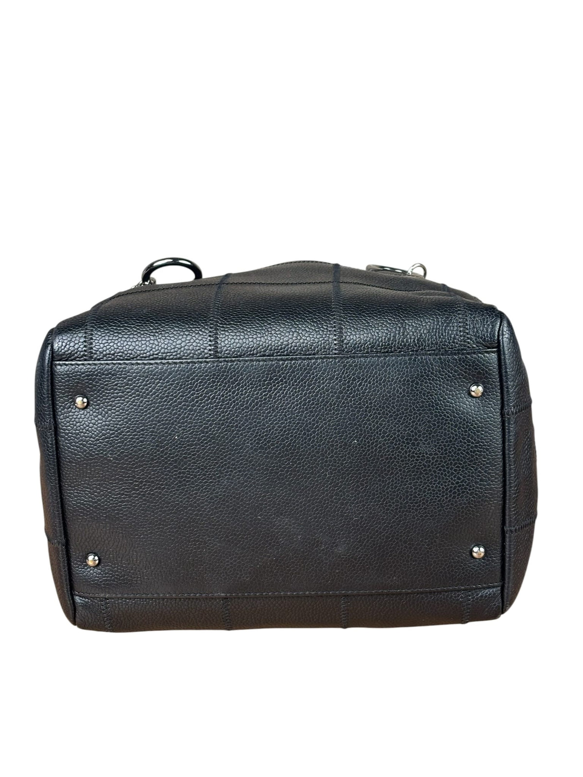 Chanel Black Caviar Chocolate Bar Shoulder Bag