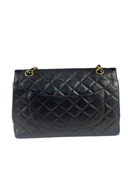 Chanel Black Quilted Leather Double Flap Small Bag