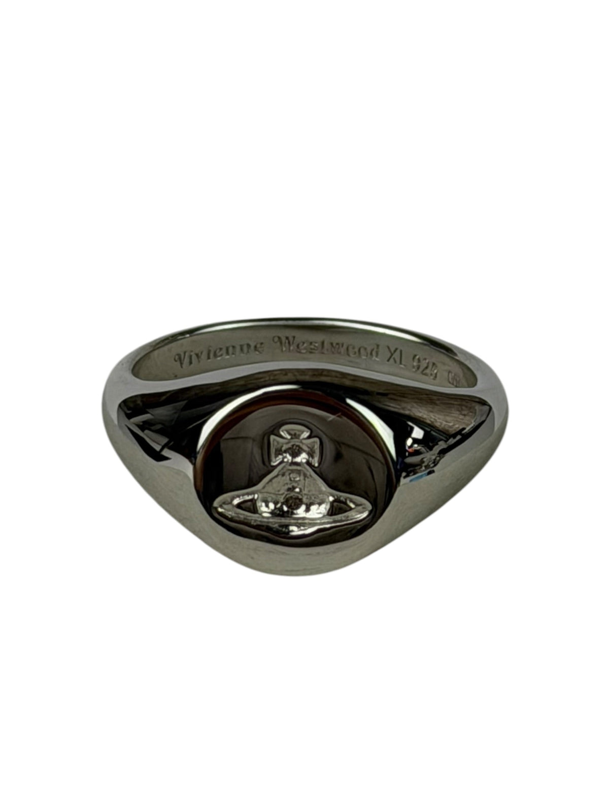 Vivienne Westwood Silver Logo Seal Ring