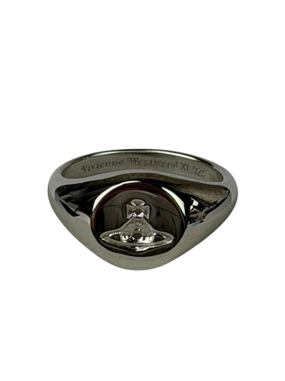 Vivienne Westwood Silver Logo Seal Ring
