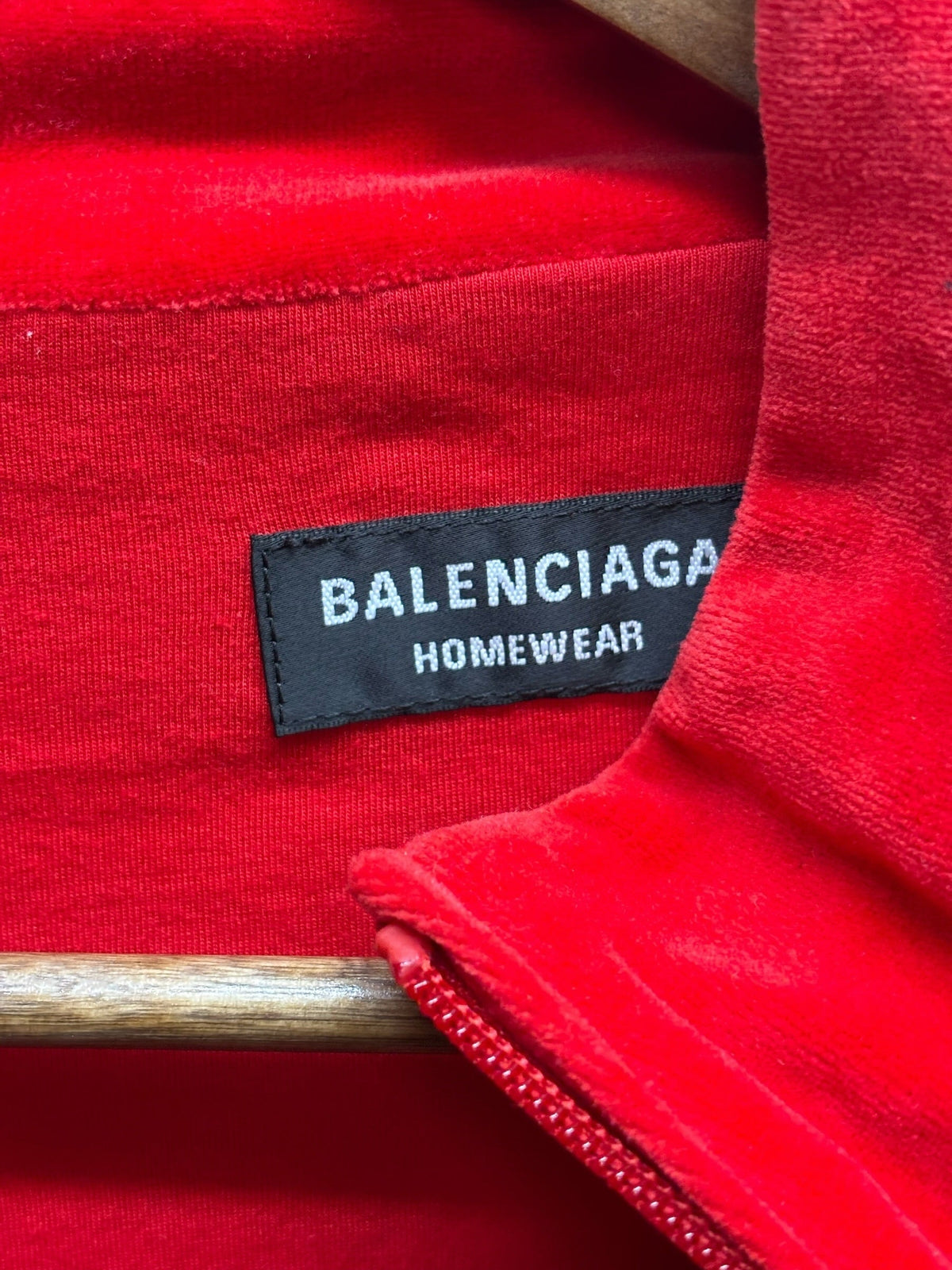 Balenciaga Red Zippy Oversized Jacket
