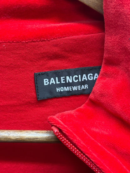 Balenciaga Red Zippy Oversized Jacket