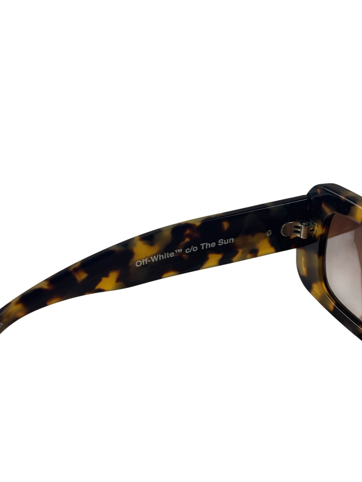 Off-White Tortoiseshell Rectangular C/O The Sun Sunglasses