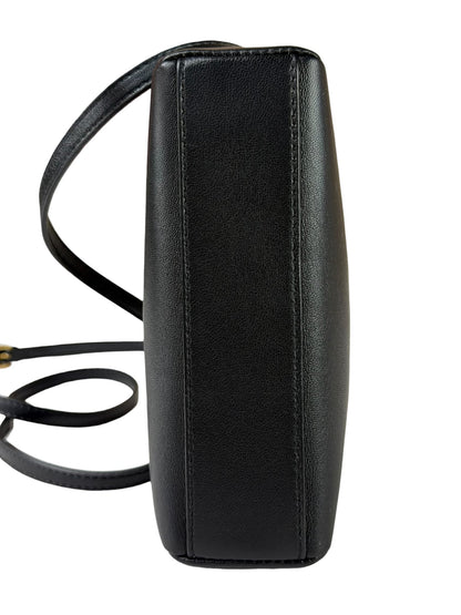 Fendi Black Leather Nano Peekaboo Two-Way Bag