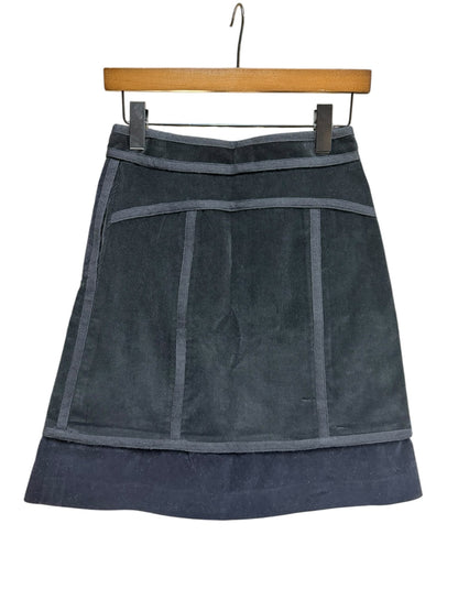 Louis Vuitton Black Corduroy/Velour Skirt