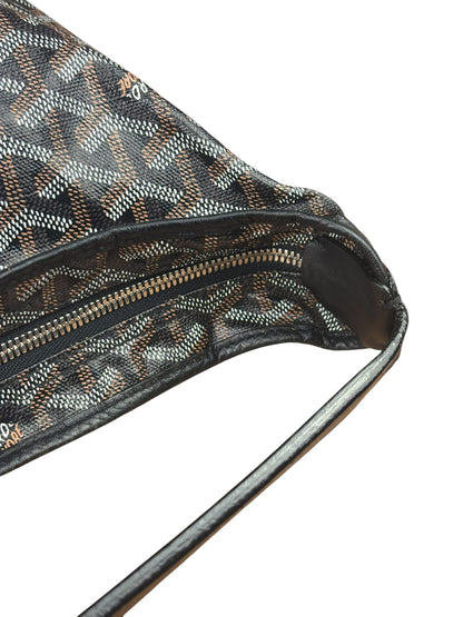 Goyard Brown/Black Leather Boheme Hobo Bag