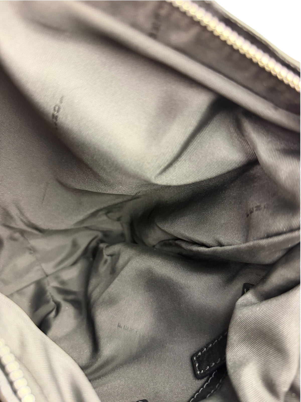 Fendi Vintage Black Leather Oyster Hobo Bag