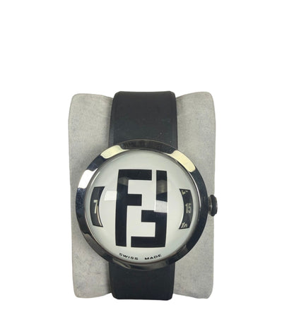 Fendi 8010L White Bubble Face Rubber Strap