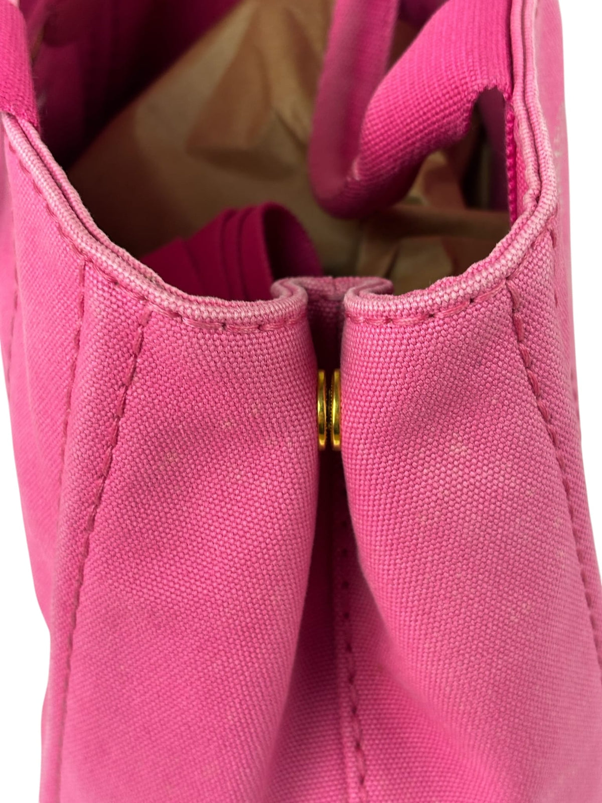 Prada Pink M Canapa Canvas Tote