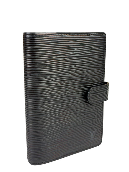 Louis Vuitton Black EPI Leather Agenda MM