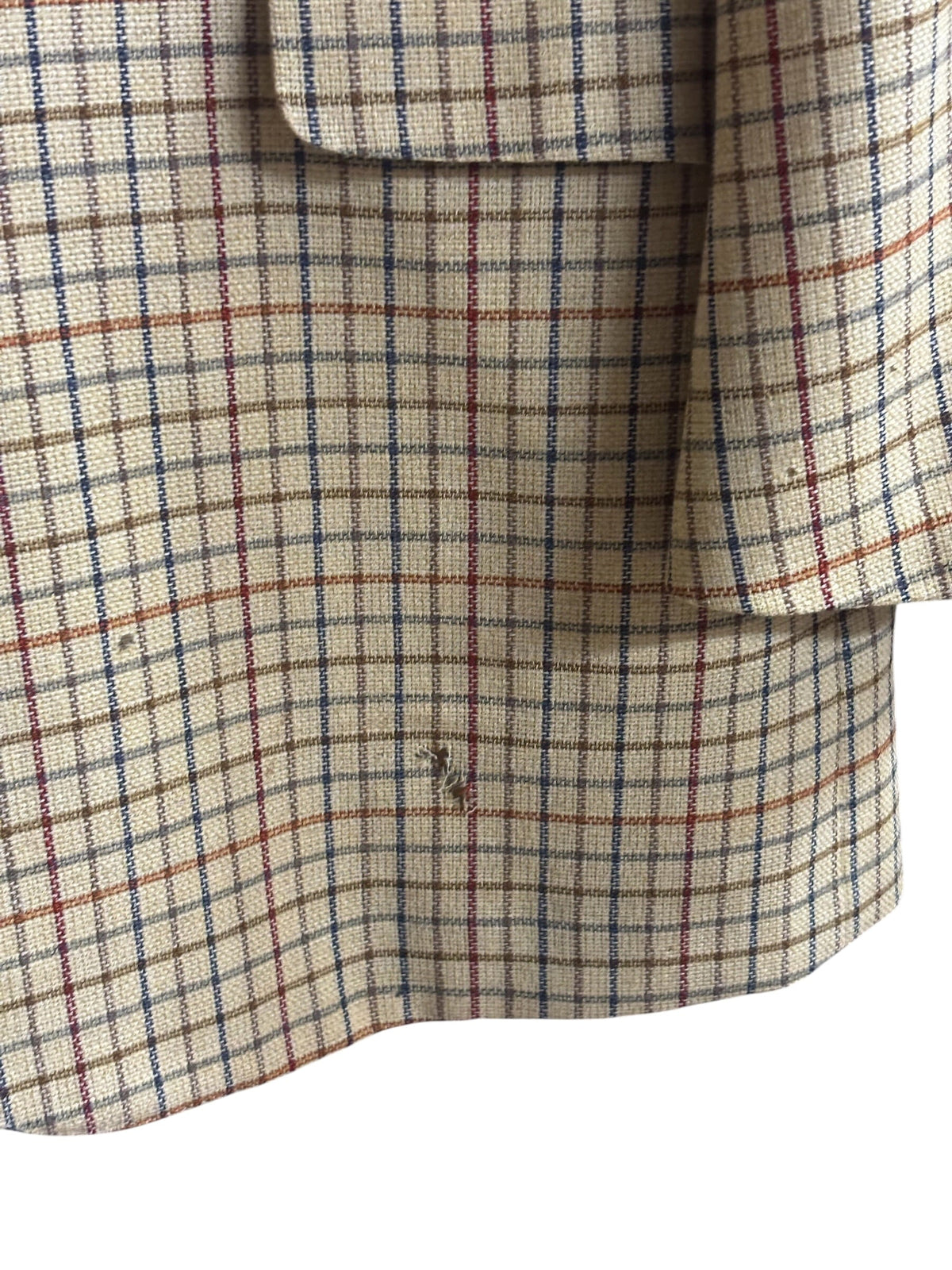 80s/90s Vintage Hermes Plaid Sportcoat (Distressed)