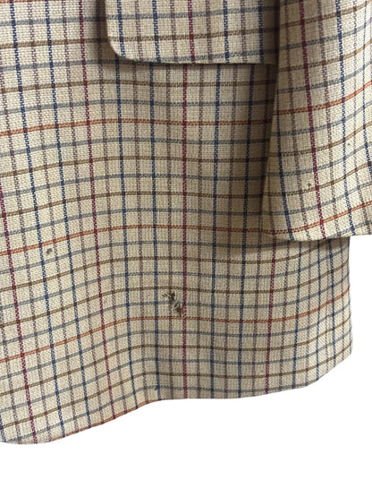 80s/90s Vintage Hermes Plaid Sportcoat (Distressed)