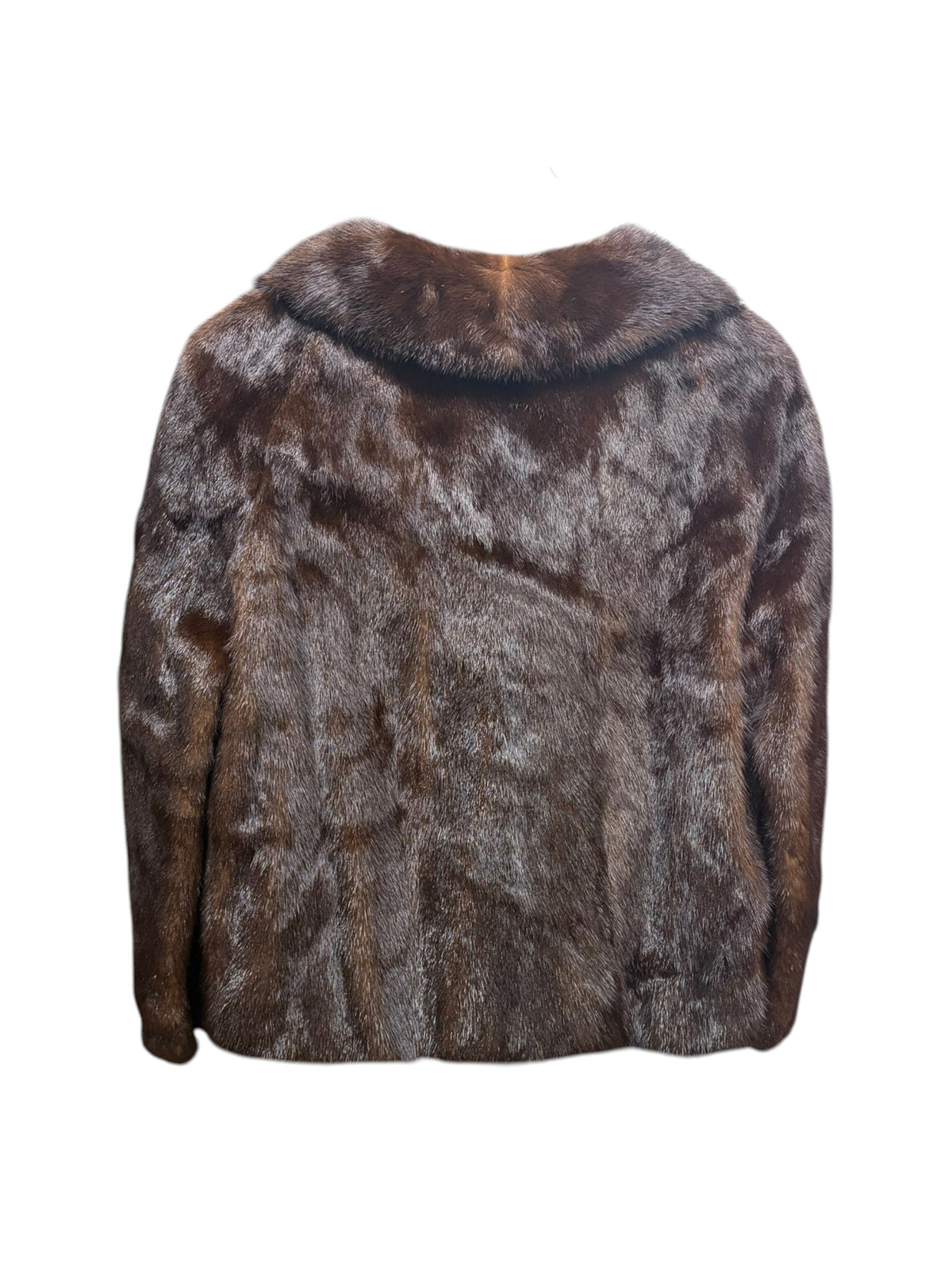 Vintage Saga Mink Dark Hazel Brown Coat