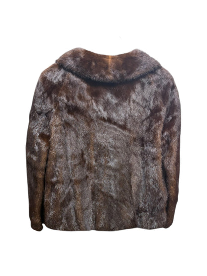 Vintage Saga Mink Dark Hazel Brown Coat