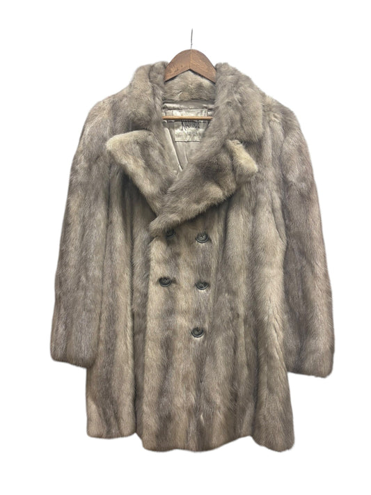 Vintage Koslouis Light Grey Mink Fur Coat