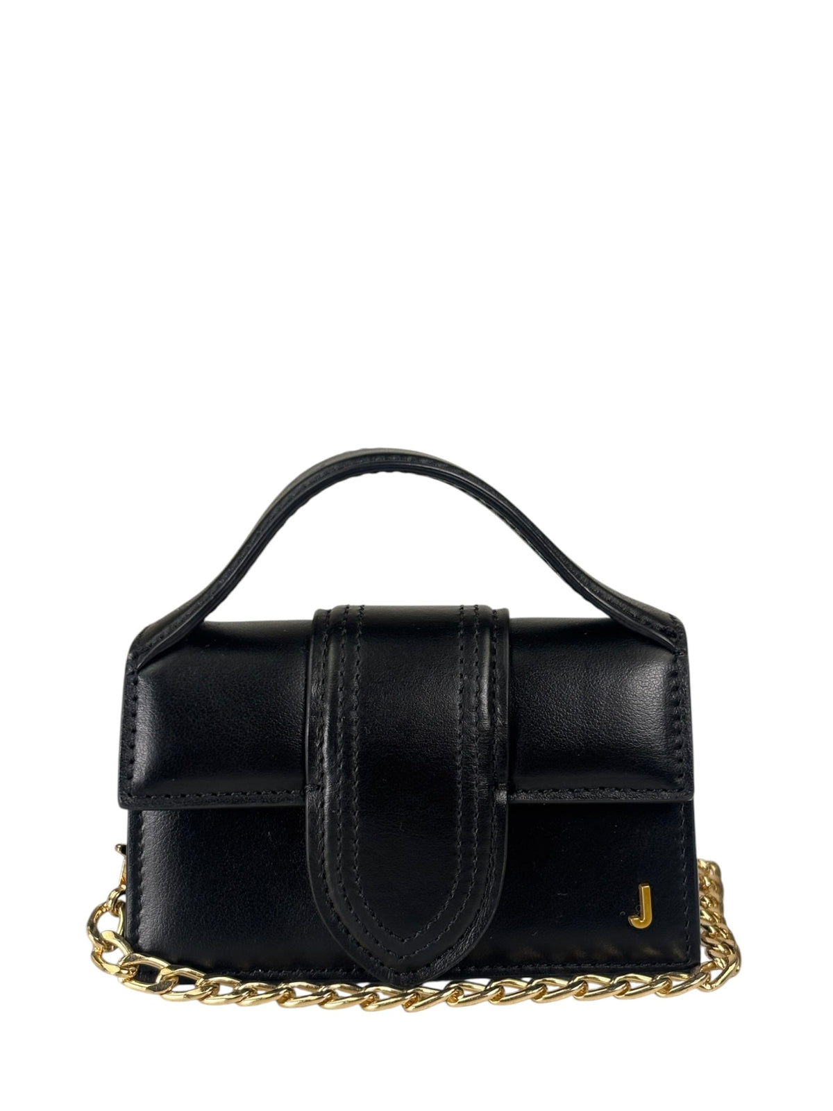 Jacquemus Black Leather Nano Le Petit Bambino Two-Way Bag Replacement Chain