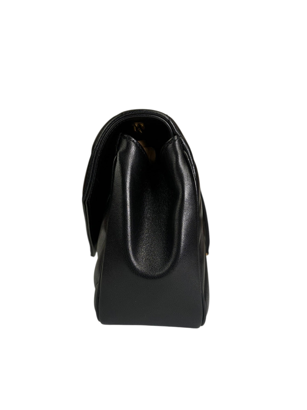 YSL Black Lambskin Matelasse Medium Loulou Shoulder Bag