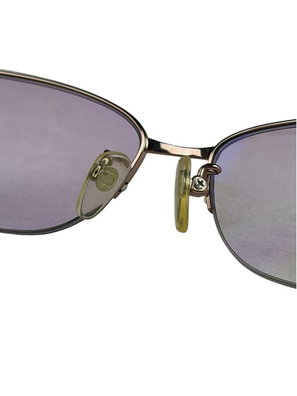 Gucci GG Rose Pink Tint Semi-Rimless Eyeglasses
