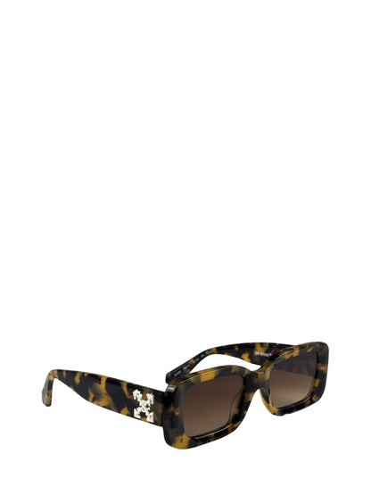Off-White Tortoiseshell Rectangular C/O The Sun Sunglasses