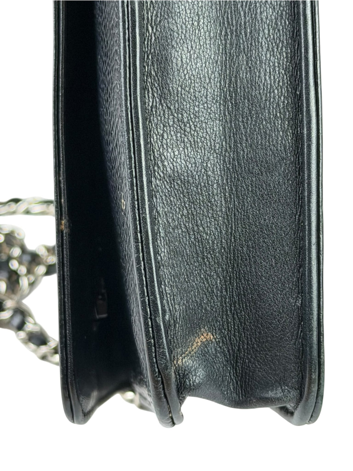 Chanel Black Caviar Flap Wallet On Chain 2013