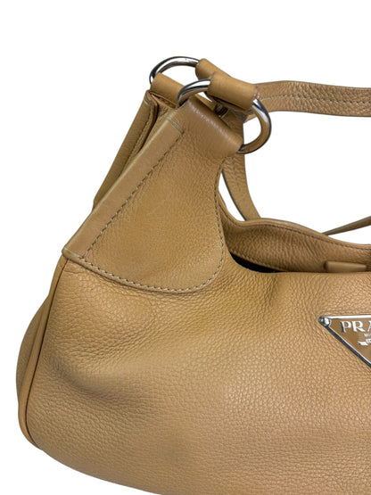 Prada Beige Leather Shoulder Bag