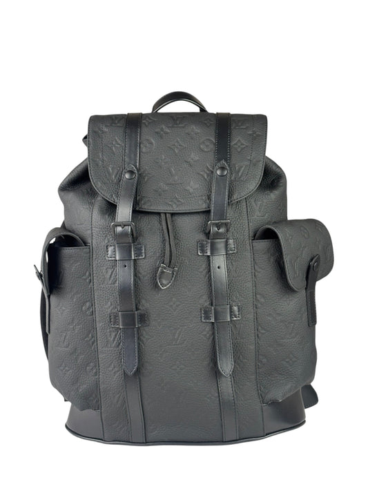 Louis Vuitton Monogram Taurillon Christopher MM Backpack