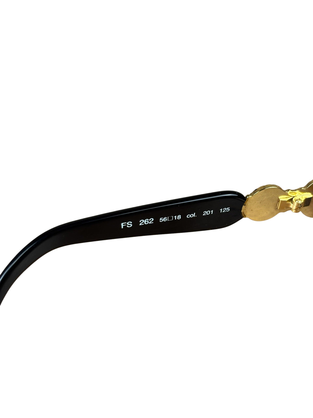 Fendi Gold/Blue Oval Metal Framed Sunglasses