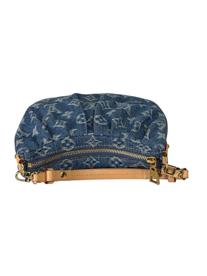 Louis Vuitton Blue Denim/Leather Trim Pochette