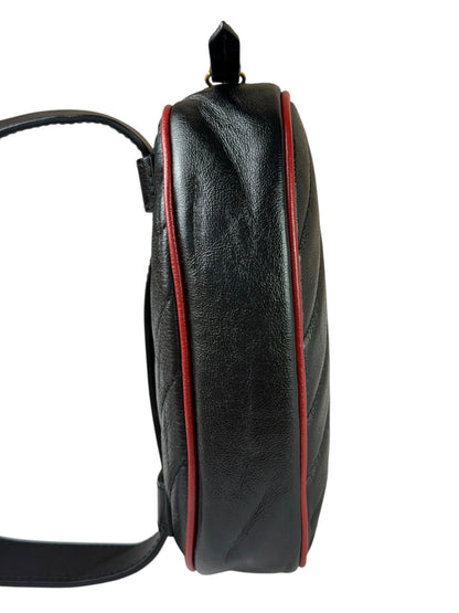 Gucci Black Matalassè Leather Marmont Belt Bag