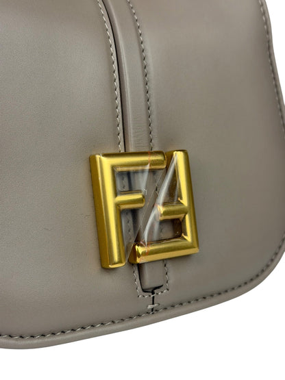 Fendi Dove Gray Leather C'mon Crossbody Bag
