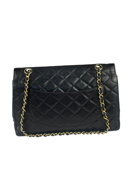 Chanel Black Quilted Leather Double Flap Small Bag