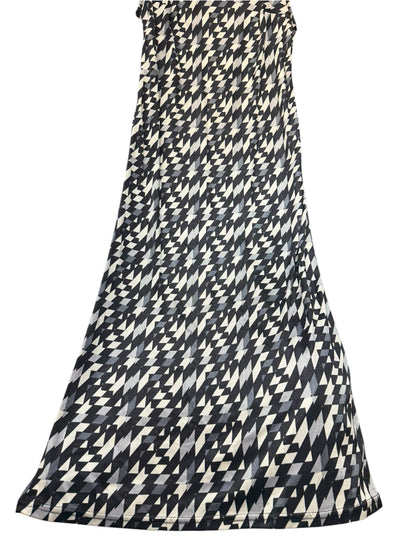 Fendi Black/White Geometric Patterned Sleeveless Tank Dress