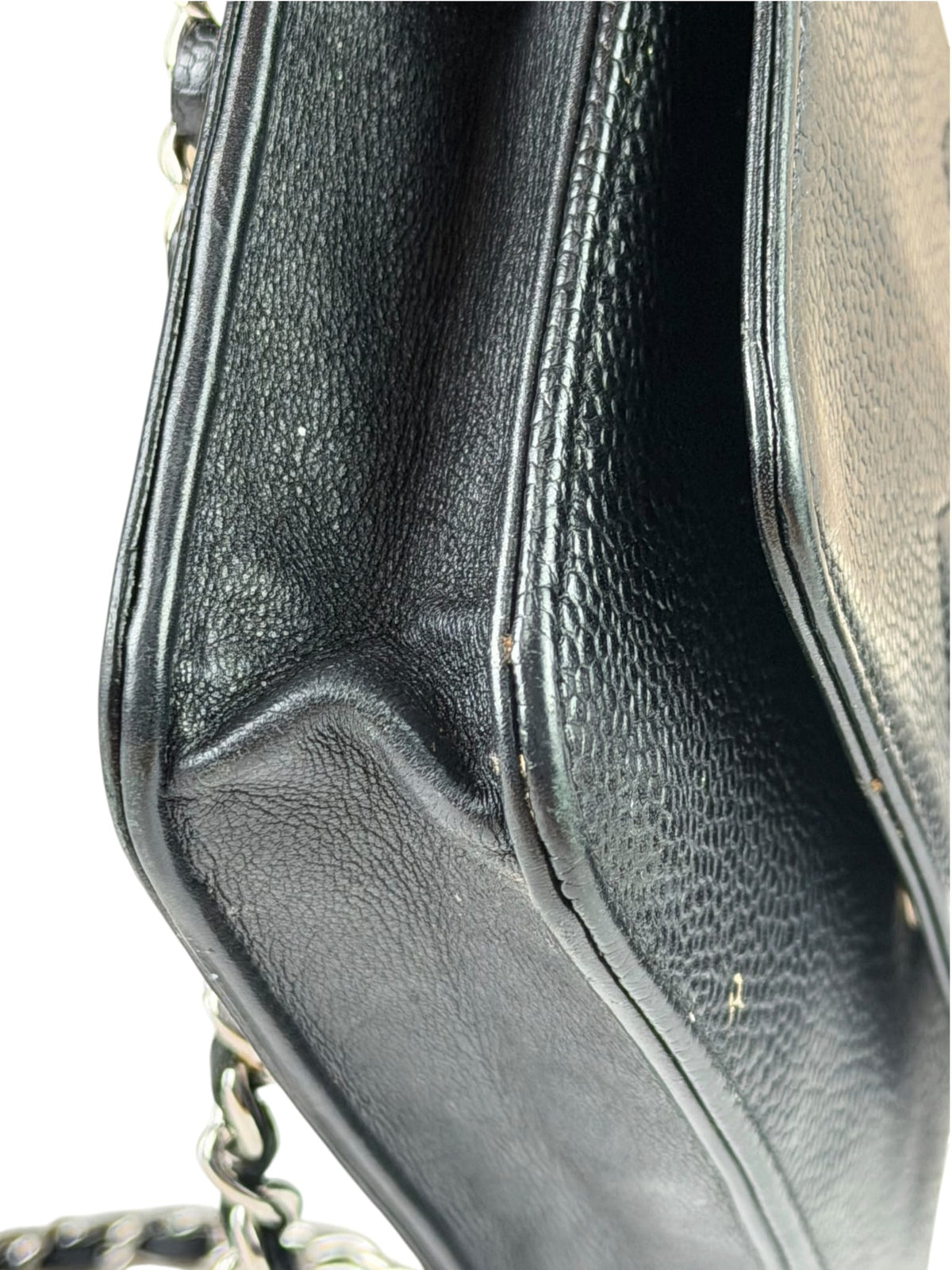 Chanel Black Caviar Flap Wallet On Chain 2013