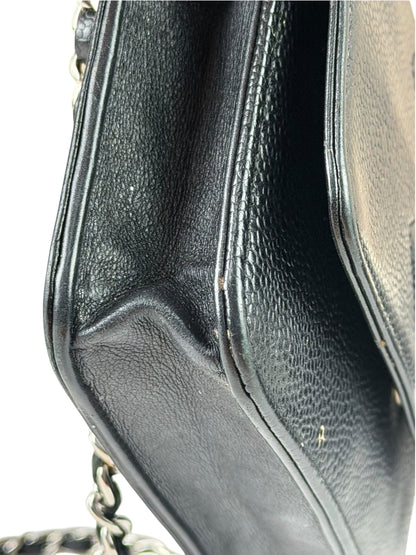 Chanel Black Caviar Flap Wallet On Chain 2013