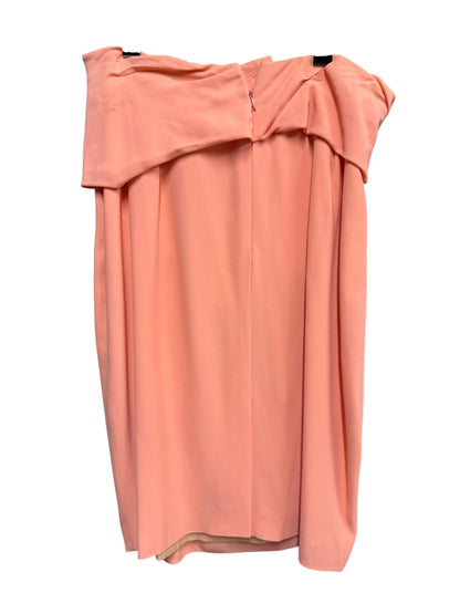 Fendi Salmon-Toned Pleated Vintage Skirt