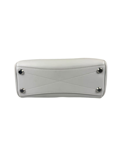 Balenciaga White Leather Bel Air Carry All Handbag