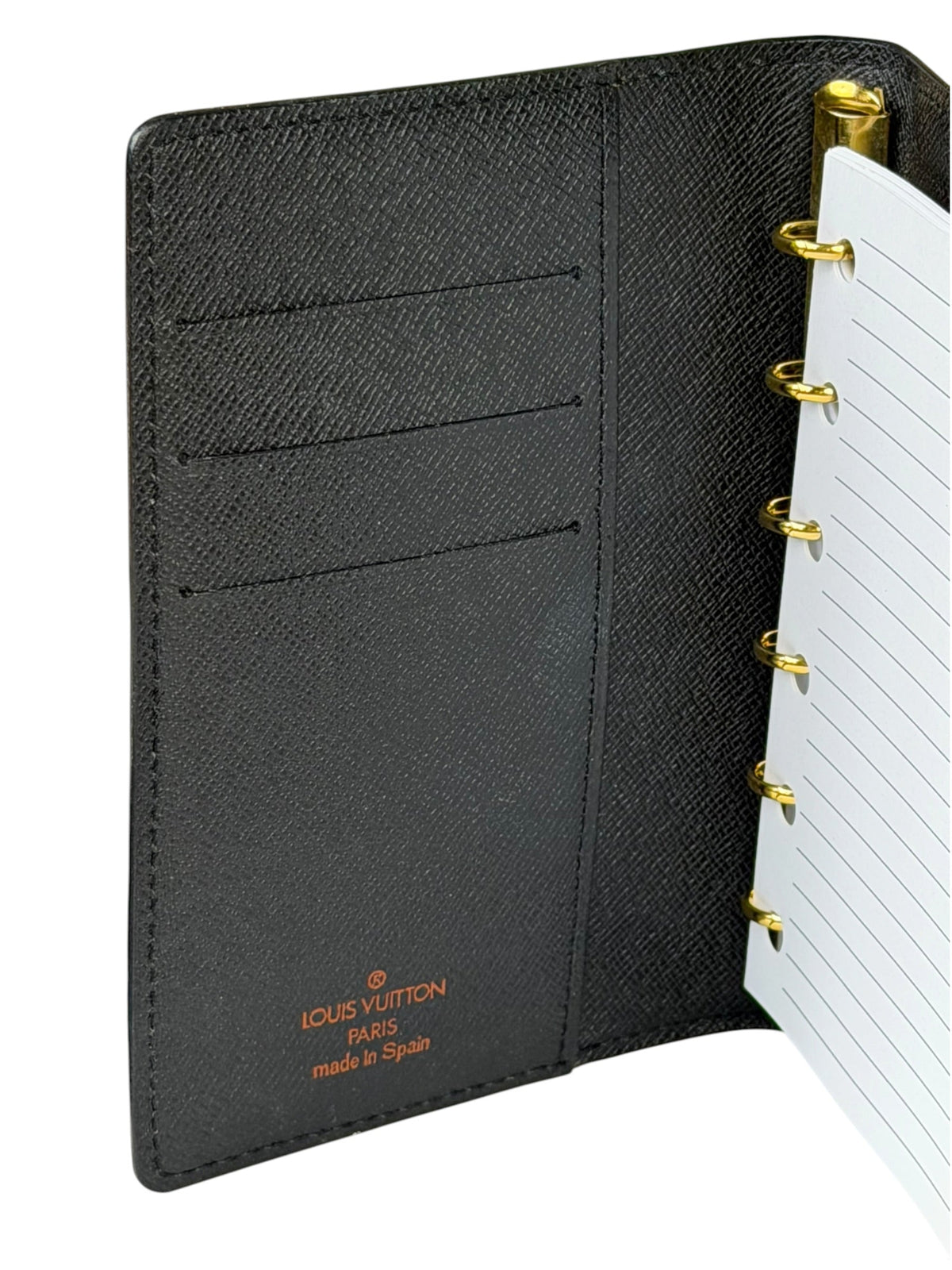 Louis Vuitton Black EPI Leather Agenda MM