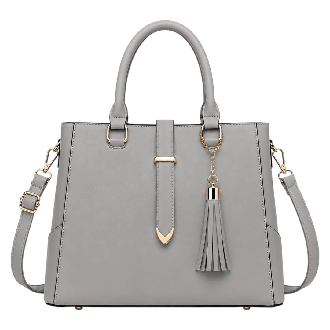 Orelza Grey Elegance Women’s Satchel Handbag