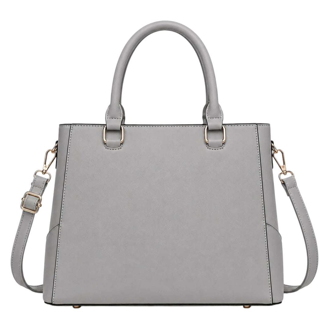 Orelza Grey Elegance Women’s Satchel Handbag