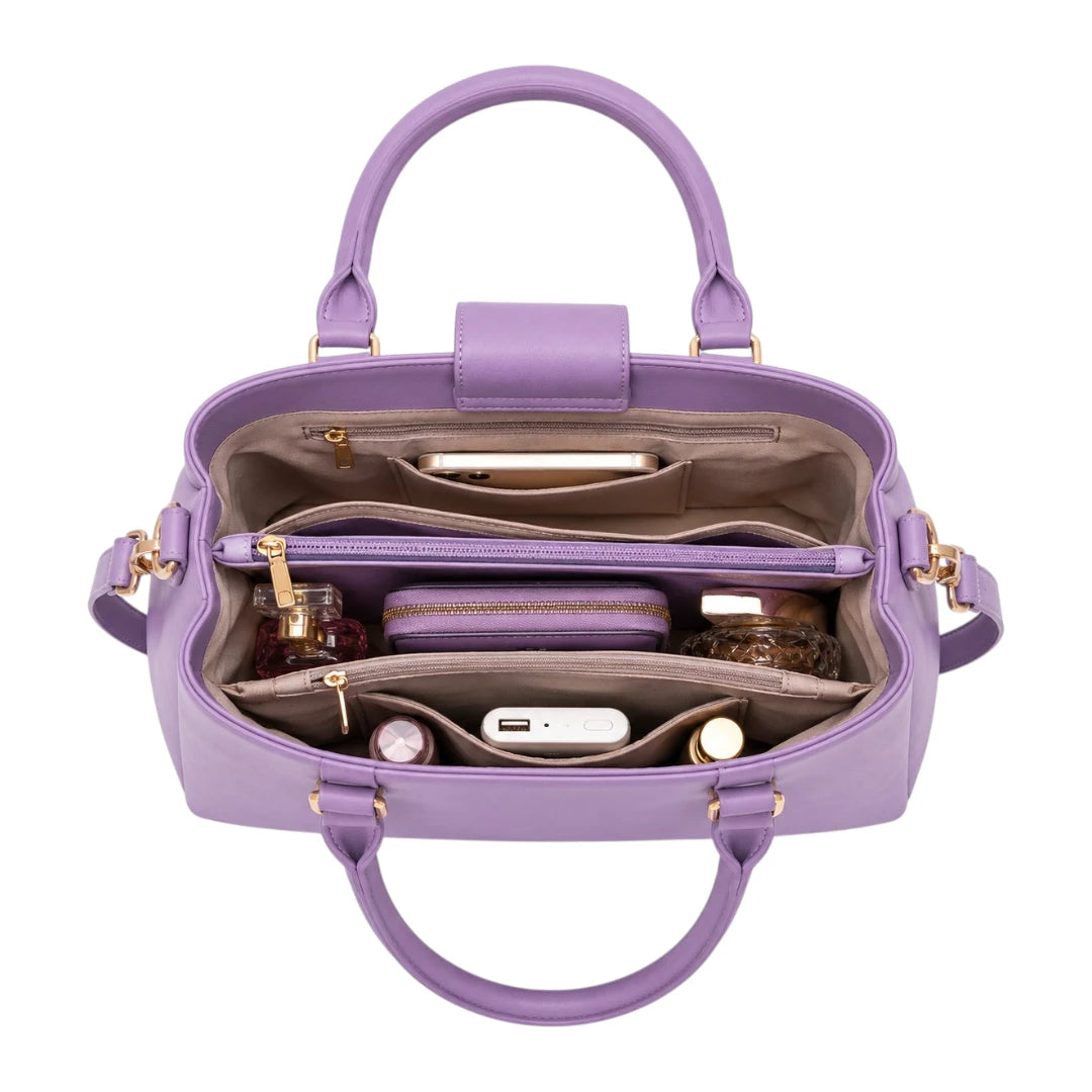 Orelza Lavender Charm Women’s Satchel Handbag