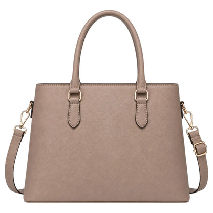Orelza Mocha Curve Women’s Satchel Handbag