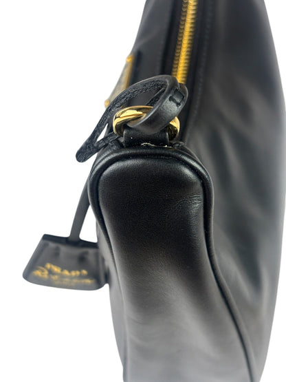 Prada Black Saffiano Leather Re-Edition Two-Way Bag
