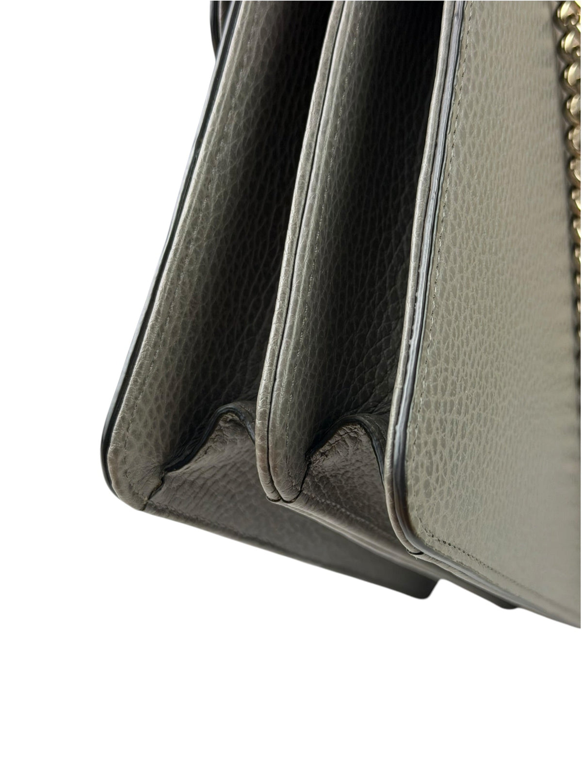 Gucci Grey Calfskin Interlocking Small G Shoulder Bag