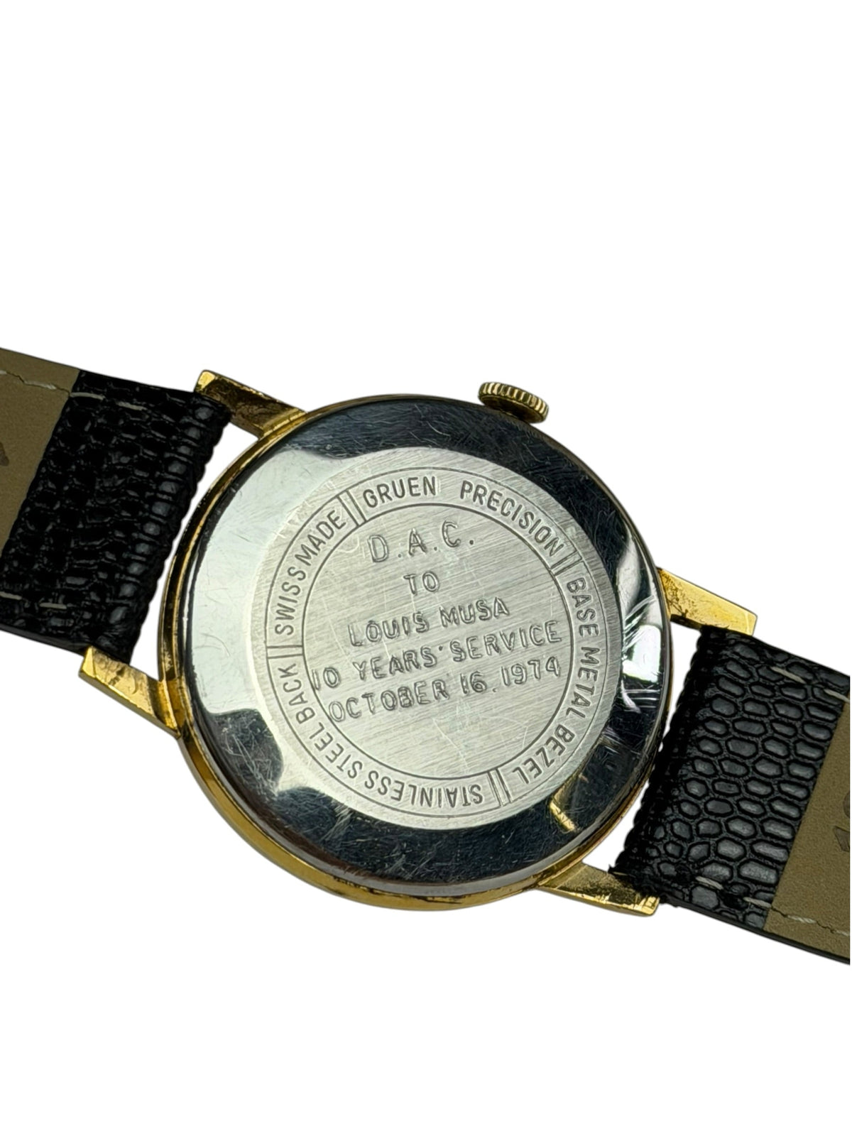 Gruen Precision Gold Linen Dial