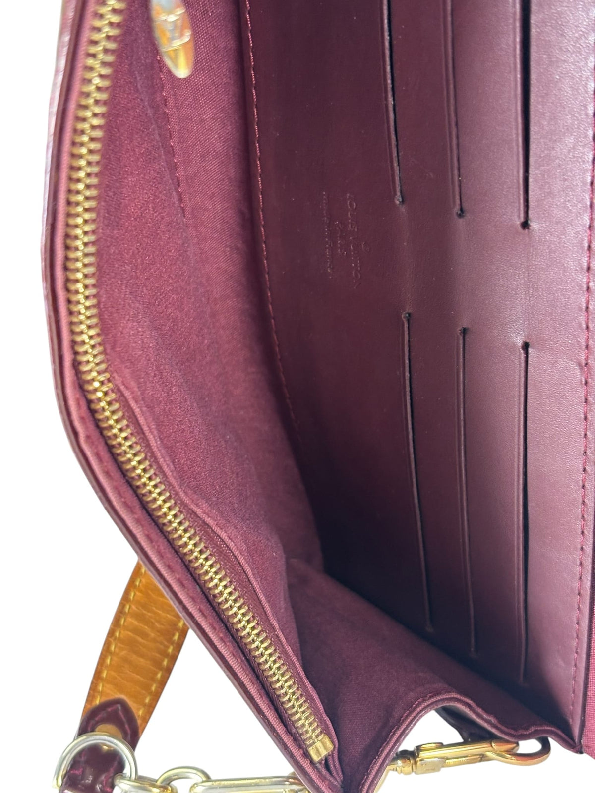 Louis Vuitton Burgundy Monogram Vernis Sunset Boulevard Shoulder Bag