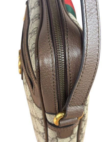 Gucci Beige/Brown GG Supreme Ophidia Messenger Bag