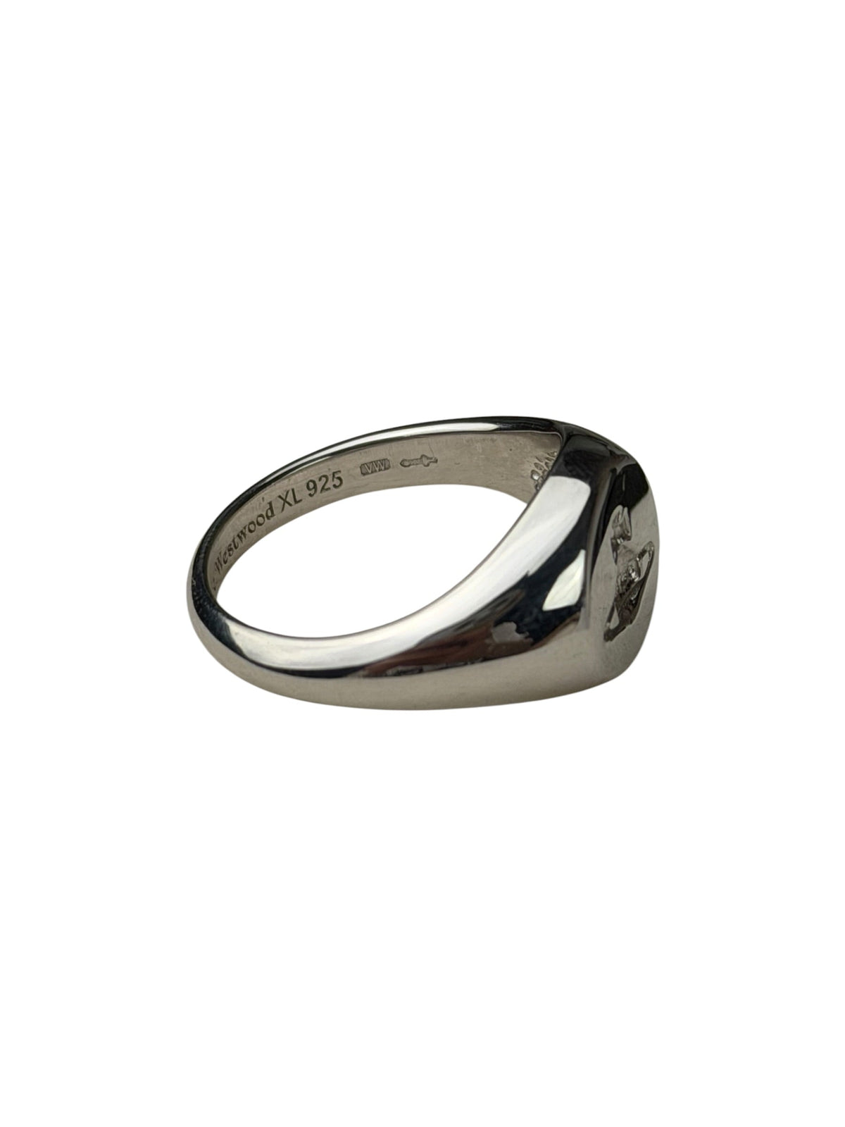 Vivienne Westwood Silver Logo Seal Ring