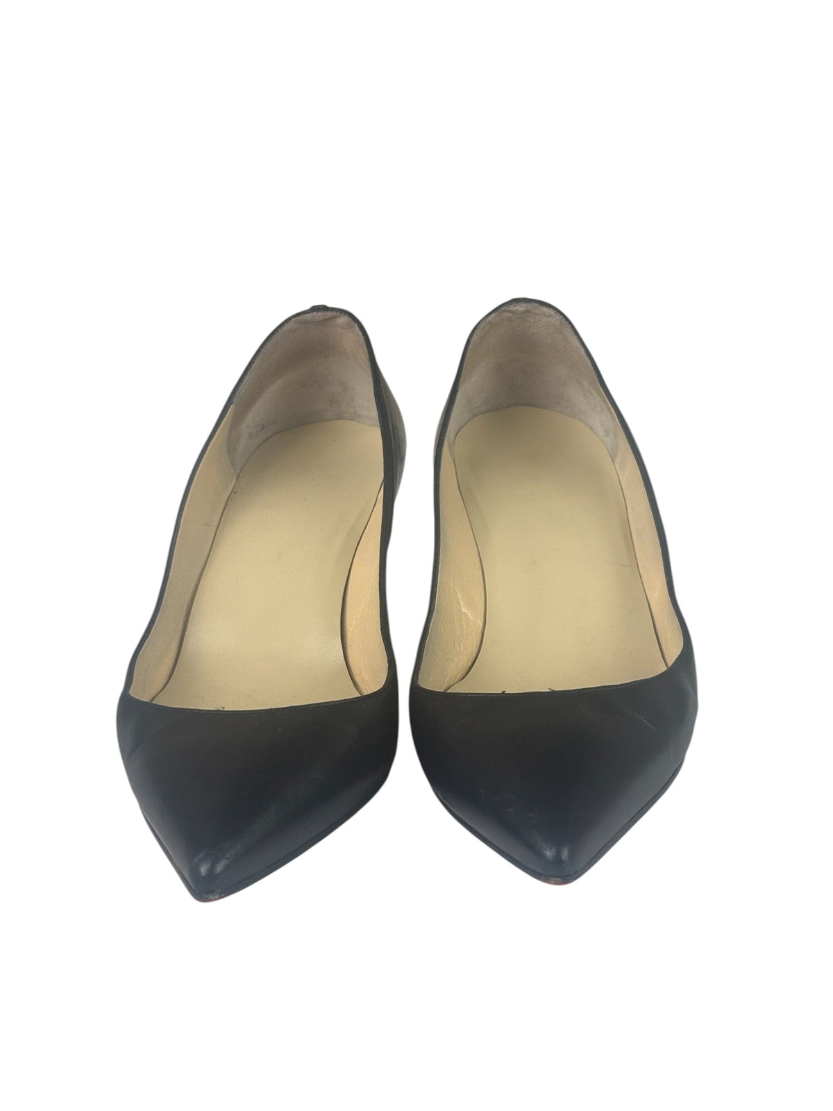 Christian Louboutin Black Leather Agneska Wave Pump